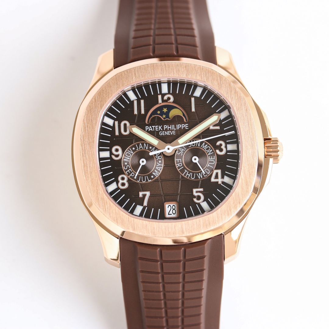 SJ white case 2100 rose gold 2150
King of Thunder PP Patek Philippe 5261R-001 latest smiling Face grenade for men and women! ??PQ4 grenade collection
Patek Philippe Aquanaut collection introduces its first new complication, the convenient and practical 52