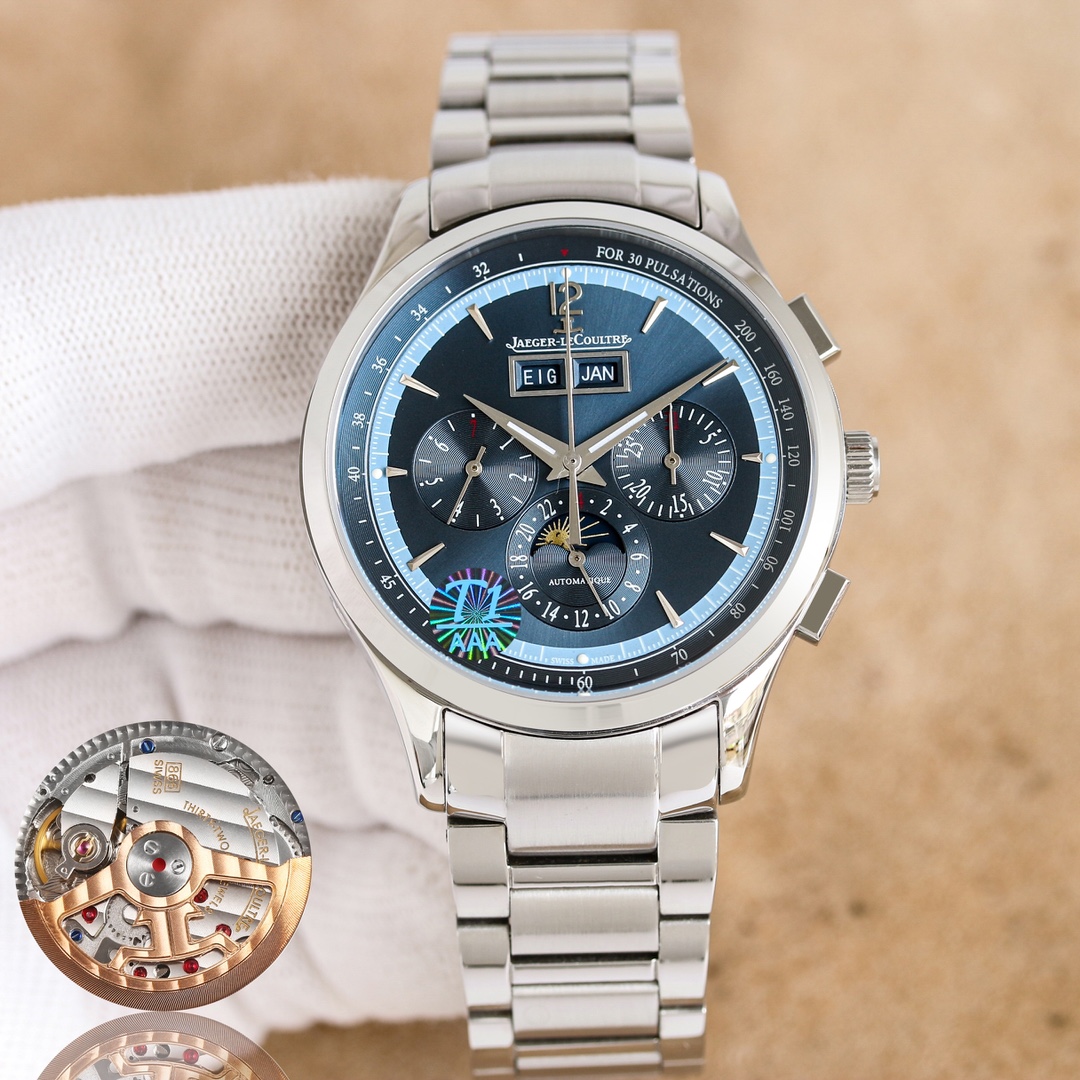 White 1550 Gold 1600 steel strap ?100
New JAEGER-LECOULTRE - crafted with great gold (Jaeger-lecoultre Master Collection 4138420) watch. Crafted with care, details:
? : The team spent more than two years meticulously designing, sparing no money and effort