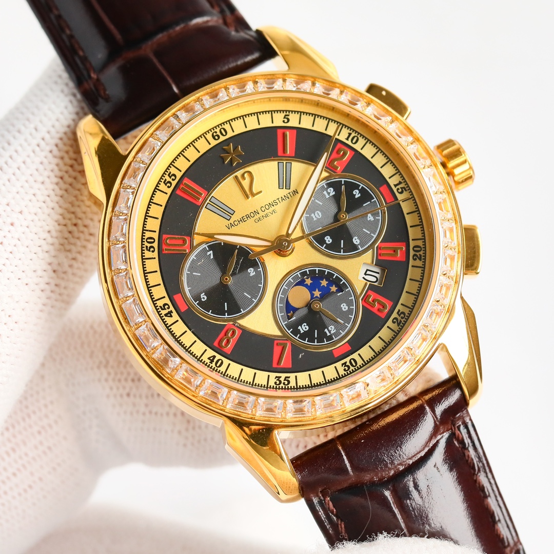 TW White Diamond 1500 Gold Diamond 1550
TW Factory Vacheron constantin ??Vacheron constantin Heritage upgraded collection ???RP6 hit the market! A multi-functional high-end watch! Little Red Book hit ??.VC
1 ? Mechanical watch with original imported 9100 