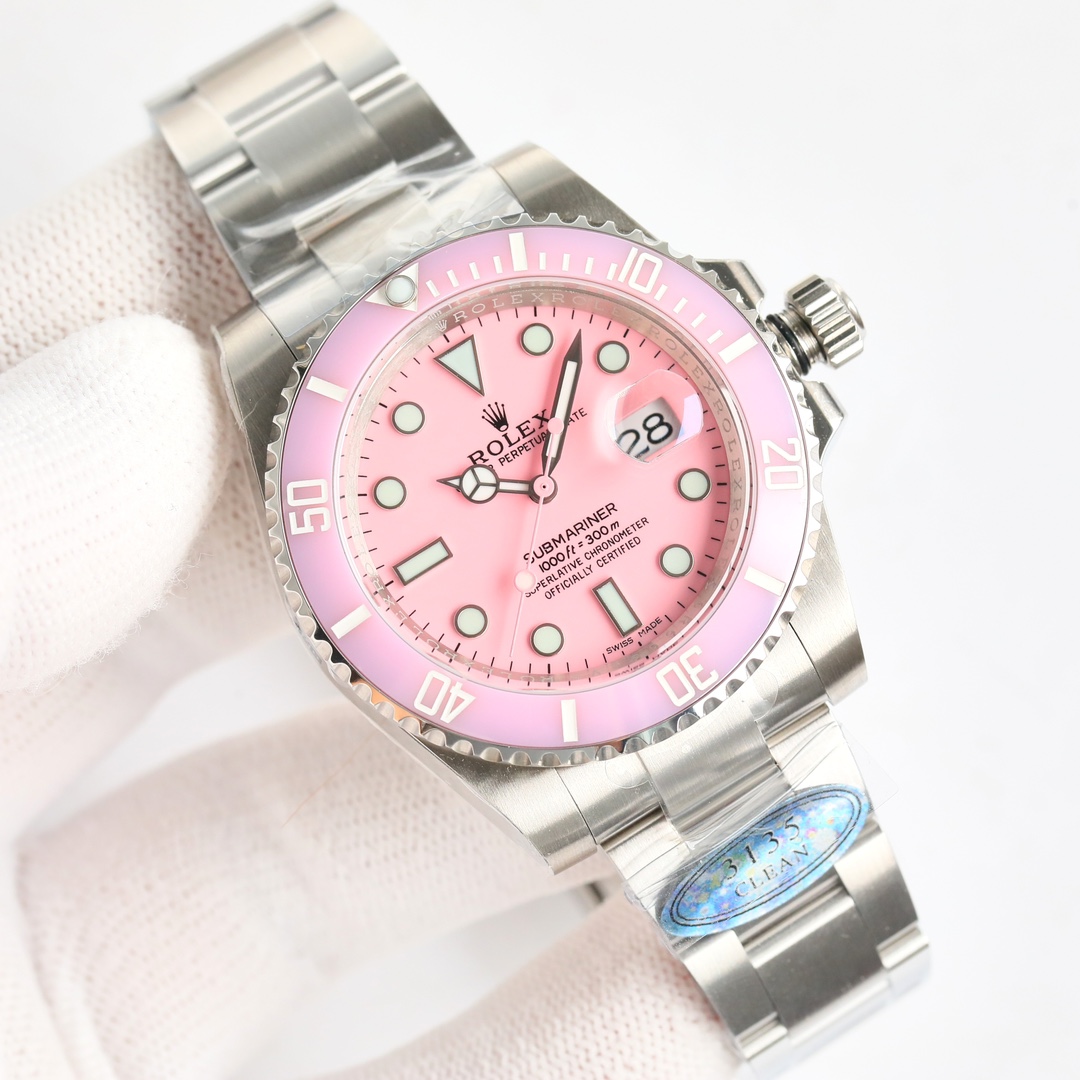 Produced by TW 1600
TW Factory HD live footage! ROLEX Submariner series ???B33 Submariner Submariner SUB series latest official Tiffany Blue/Pink Submariner/Yellow Submariner watch new popular commemorative model launched to commemorate the "70th annivers