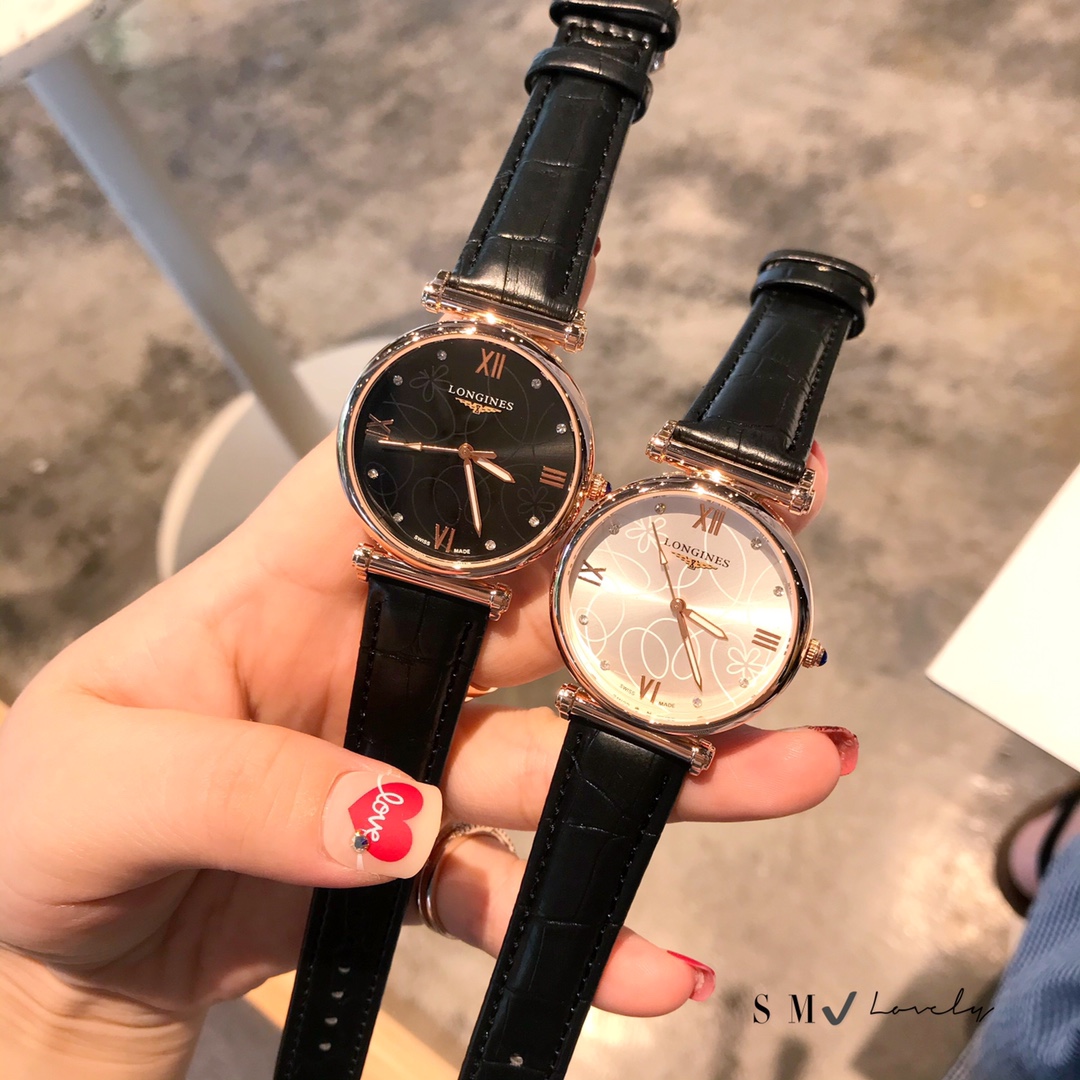????60. Longines stylish ladies watch neat and stylish design style. ???? LOOKS good on the hand with all kinds of style of clothes that can be matched to MAKE your own presence ??30mm S M ?