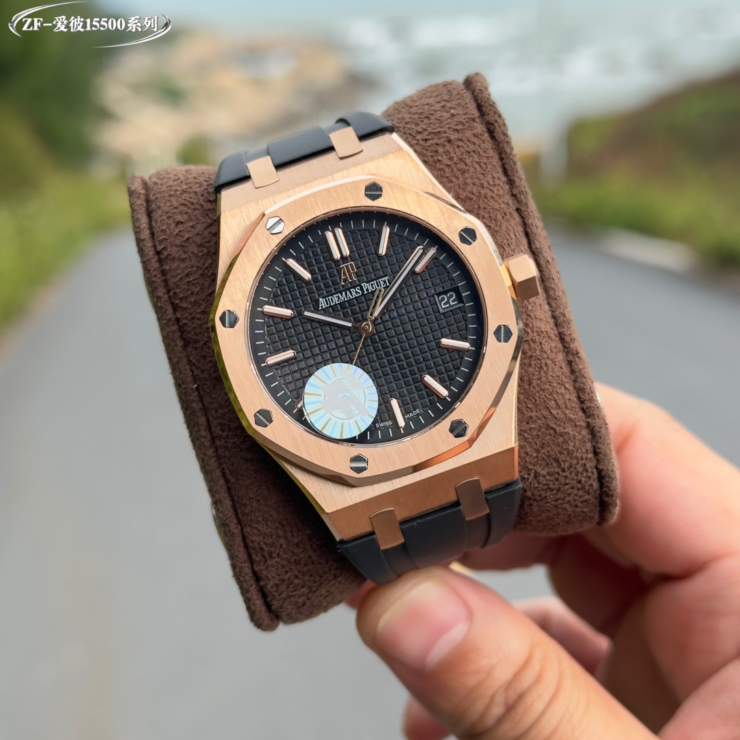 1250?? from ZF. Audemars Piguet 15500 series ZF upgraded V2 version mechanical watch with stable 9015 modified Cal.4302 movement, super sapphire glass more durable and scratch-resistant, super luminous display, each dial pin is imported and processed sepa