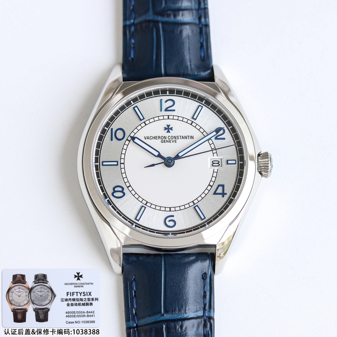 Produced white case 1150 Gold case 1200
ZF Vacheron Constantin VC Fifty-type collection ??PN1 three-hand watch the highest quality in the market
[Sporty business, stylish and tasteful!]

?? Three Core Competencies ?? Watch size 40mm x 9.6mm
1. Original in