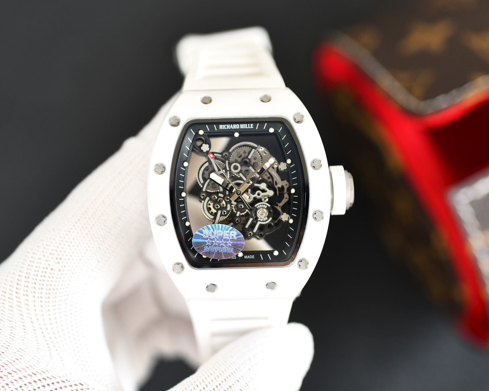 1500
?? RICHARD MILLE ?? RICHARD MILLE strongest replica RM035-AMERICA5 ceramic/carbon fiber upper and lower cases are imported from Taiwan from ATPT ceramic processed to form Y-TZP ceramic after high-tech anti-handprint technology, presenting a fine and 