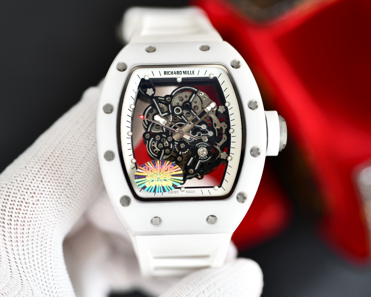 1500
?? RICHARD MILLE ?? RICHARD MILLE strongest replica RM035-AMERICA5 ceramic/carbon fiber upper and lower cases are imported from Taiwan from ATPT ceramic processed to form Y-TZP ceramic after high-tech anti-handprint technology, presenting a fine and 