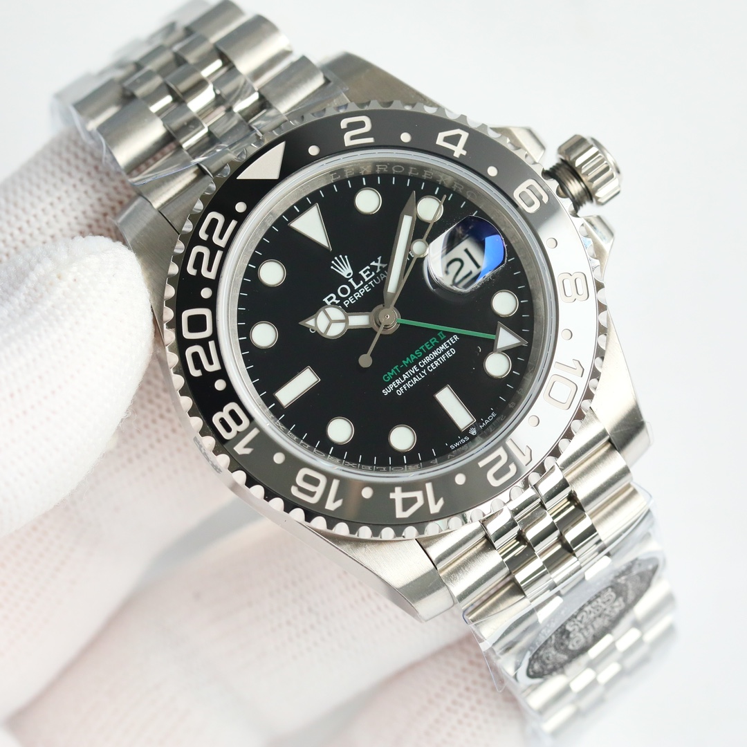 1600
C upgraded V2
ROLEX GMT series, the latest version 3285 free movement, the latest C/Clean in the market, the best match with the original style, original ceramic custom one-piece ceramic bezel, ceramic bezel mouth color matching, one-piece bezel mout