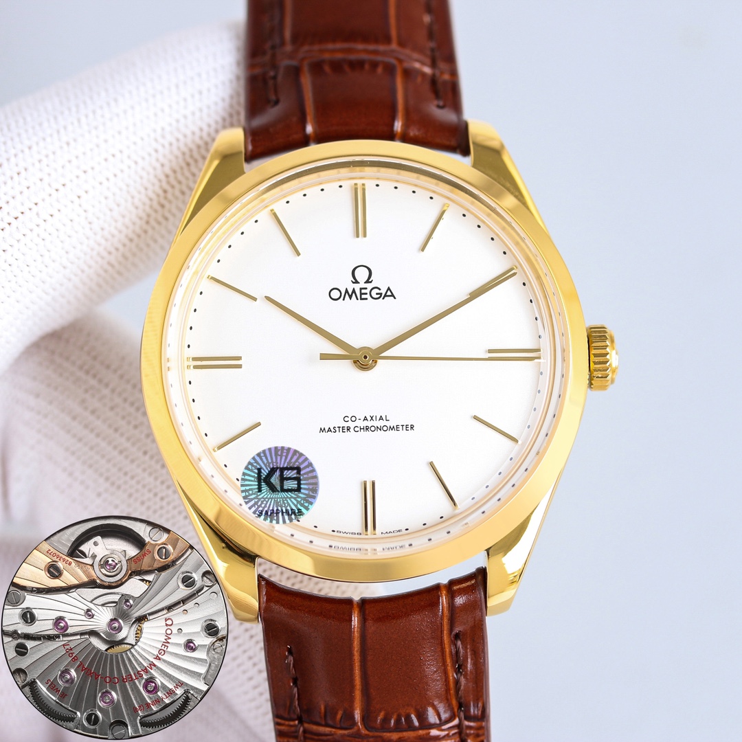 White case 1300, gold rose 1350
The OMEGA De Ville Classic three-hand manual mechanical watch, Master Chronometer 40mm in diameter, purchased original mold, took 14 months to complete, the entire case is made of original stainless steel, and the original 