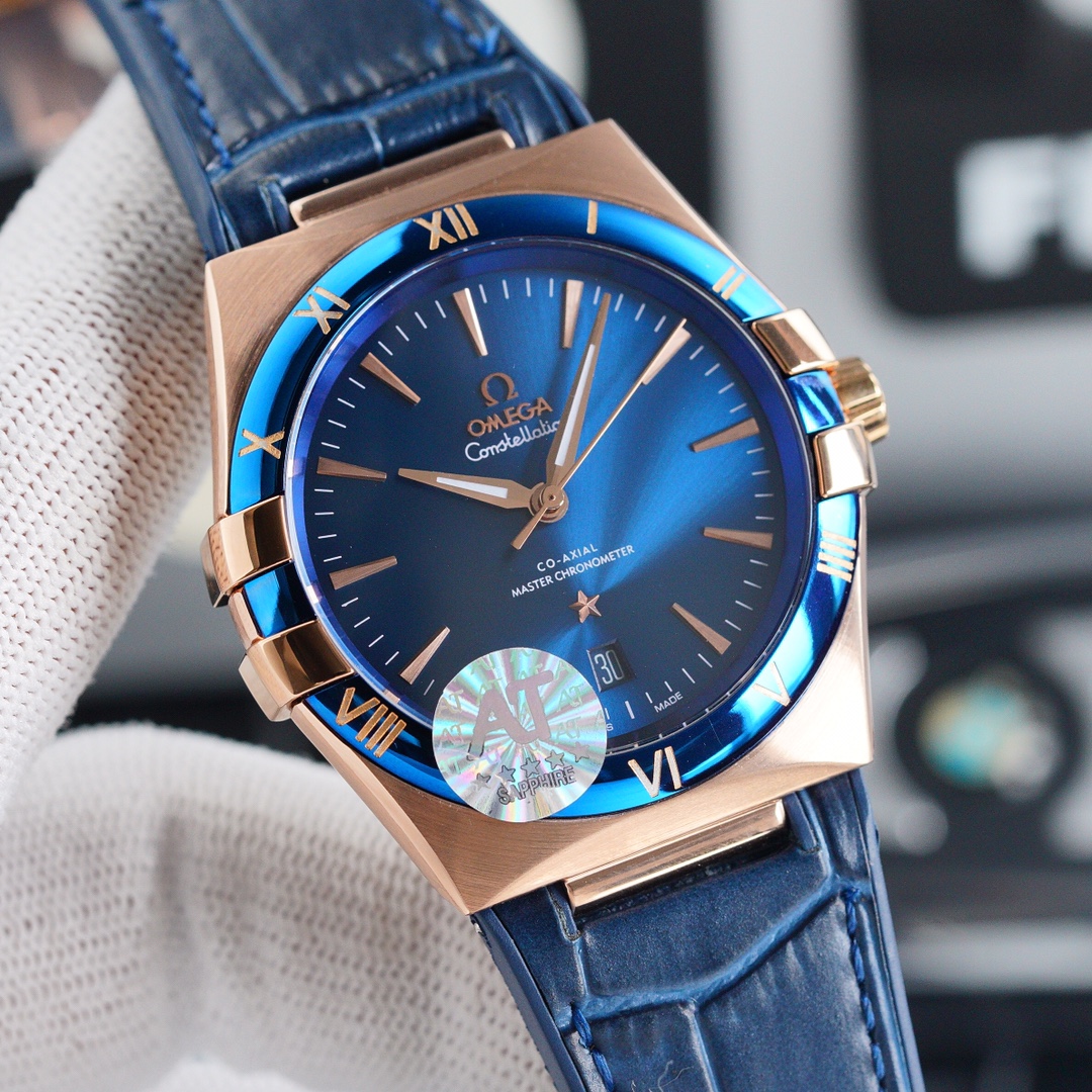 Starlight Everlasting Constellation watch fifth generation Constellation series! Brand new original size 39MM... 41MM watch!
1 ? bezel upgraded, original polished imported ceramic bezel, scale with white gold electroplating, durable;
2 ? Half-moon-shaped 