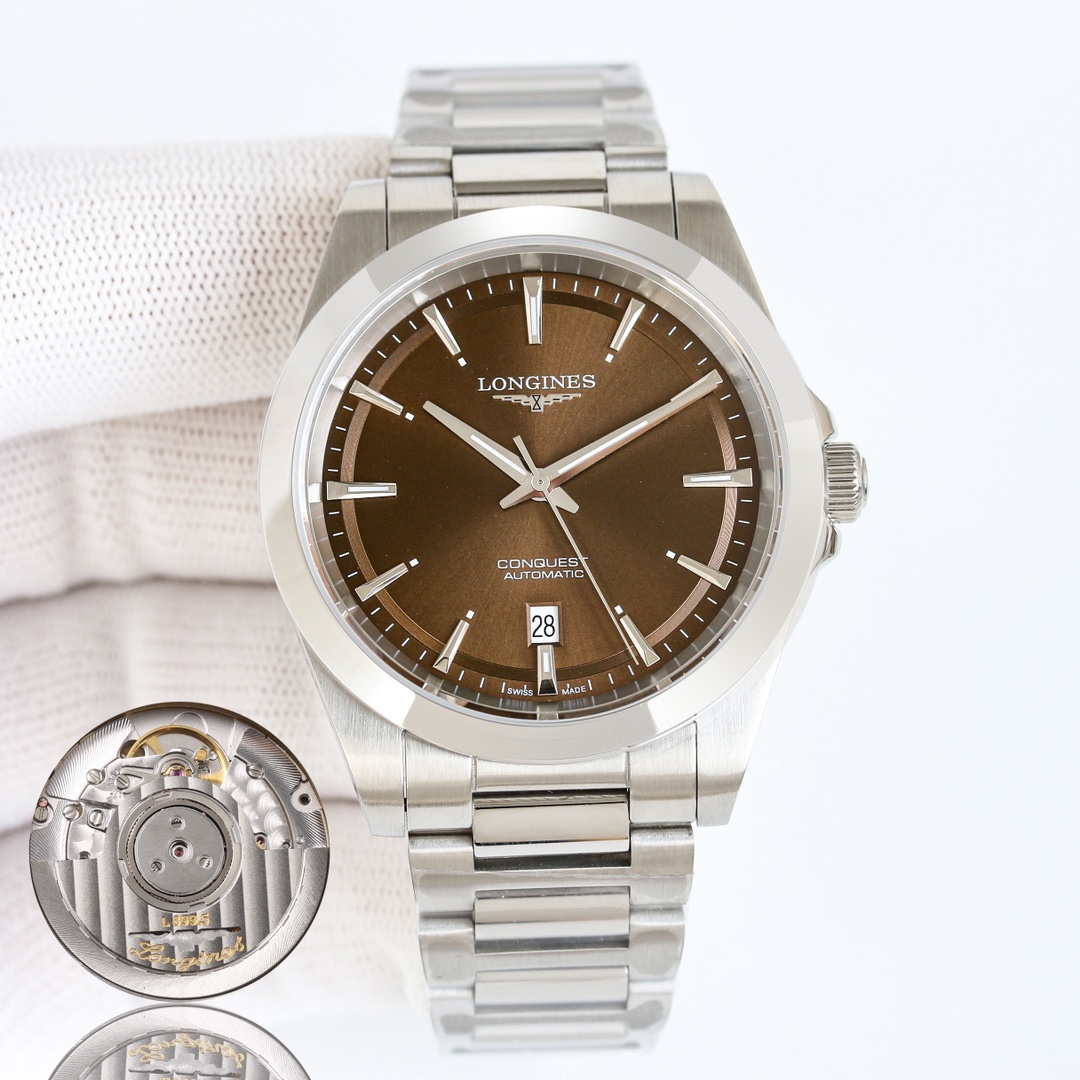 Strong recommendation: Elegantly refreshed LONGINES ??RZ1 Men 's watch | 2024 New Launch ??????
Longines Conquest Conquest Collection ?? Elegant silver/Classic black/Versatile green/Deep blue
Original mold 1:1, 41mm size ??316 stainless steel, CNC fine wo