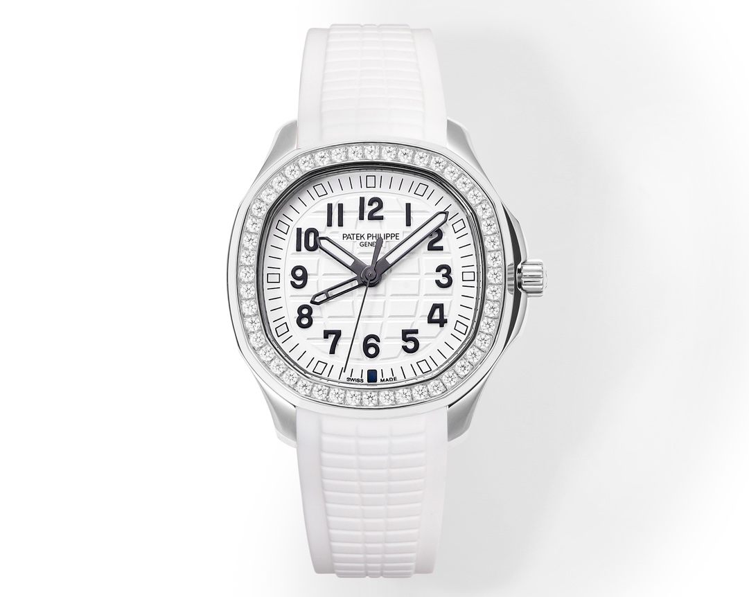 White diamond 1500 Gold diamond 1550 New buckle ?50
GR Patek Philippe Aquanaut Luce5268 collection, meaning "light" in Italian, reinterpreted modern casual fashion style, with a polished and brushed CNC-engraved circular octagonal aesthetic case, elegant 