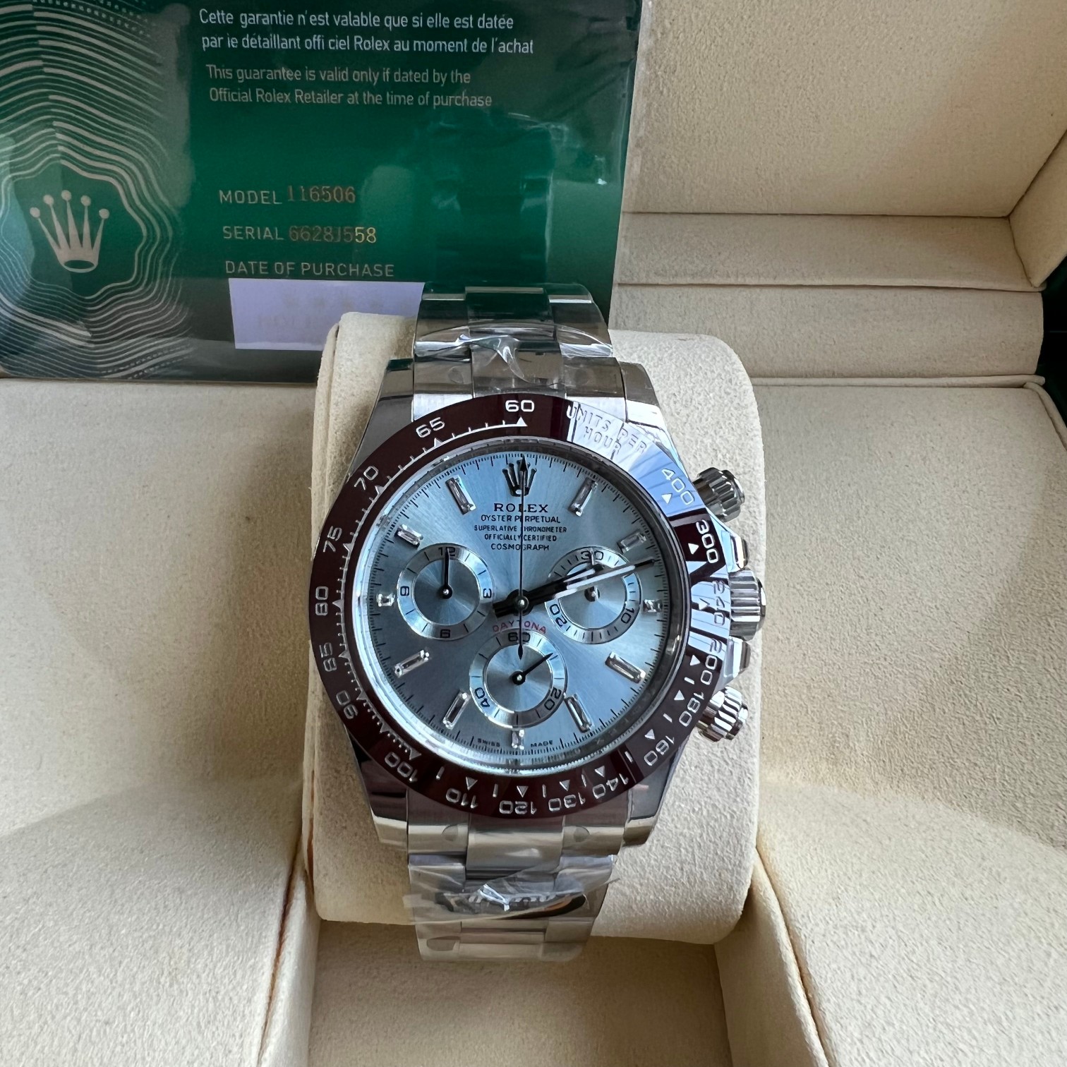BT Factory 4130 Ice blue DI, after a two-year hiatus, is back on the market today. Better(BT) Better manufacturer, better quality
More regal!
The best Daytona on the Internet in seconds
From BT (Better) factory, it must be a masterpiece.
Tasting is welcom