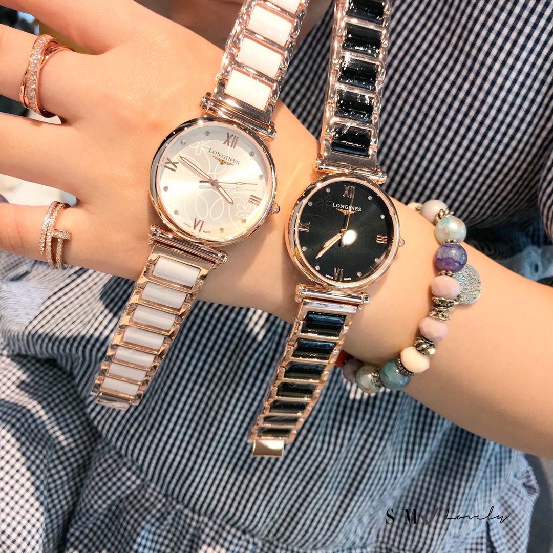 ????70. The brand's signature dynamic diamond. Longines stylish ladies watch neat and stylish design style. ???? LOOKS good on the hand with all kinds of style of clothes that can be matched to MAKE your own presence ??30mm S M ?