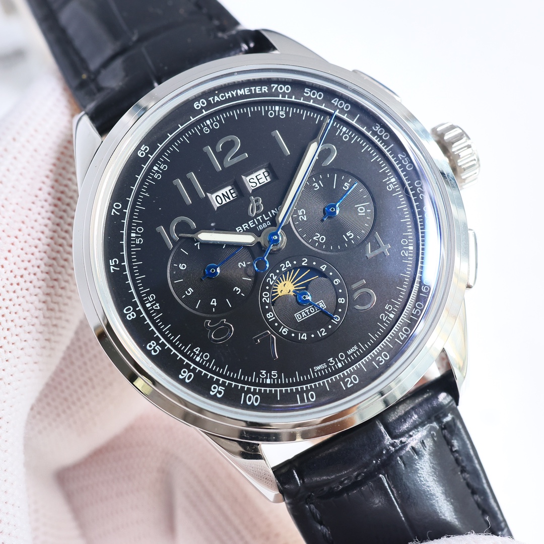 SJ's white case 1450 gold case 1500
GF Factory Breitling Puya Series (Salmon)AB2510201K1P1 ??R29
Still in the original order quality, top-notch workmanship, highly recommended!
[Diameter] 42MM, the same size as the original
[Strap] The calfskin strap is e