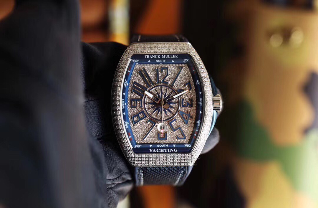 ABF?? Perfect V3 True Ding version Franck Muller Vanguard V45 Full Sky Star Face Perfect upgrade 1. All the letters on the face are made from the original 1:1 height structure mold, with a complex process of hand-filling oil in the concave middle of the f