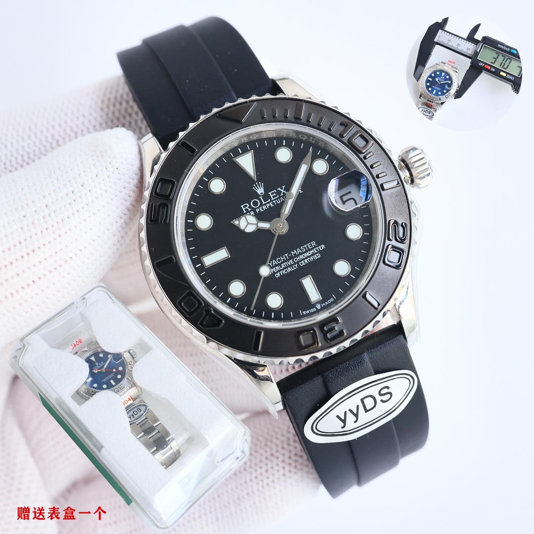 YYDS White 1050- Gold 1100
Order and get a Rolex special storage case
YYDS Factory upgraded 37mm Yacht-Master collection ???OT3 fix details
1. With independent electroplating process, no white spots in dead corners 2. Steel head grains are solid steel cnc