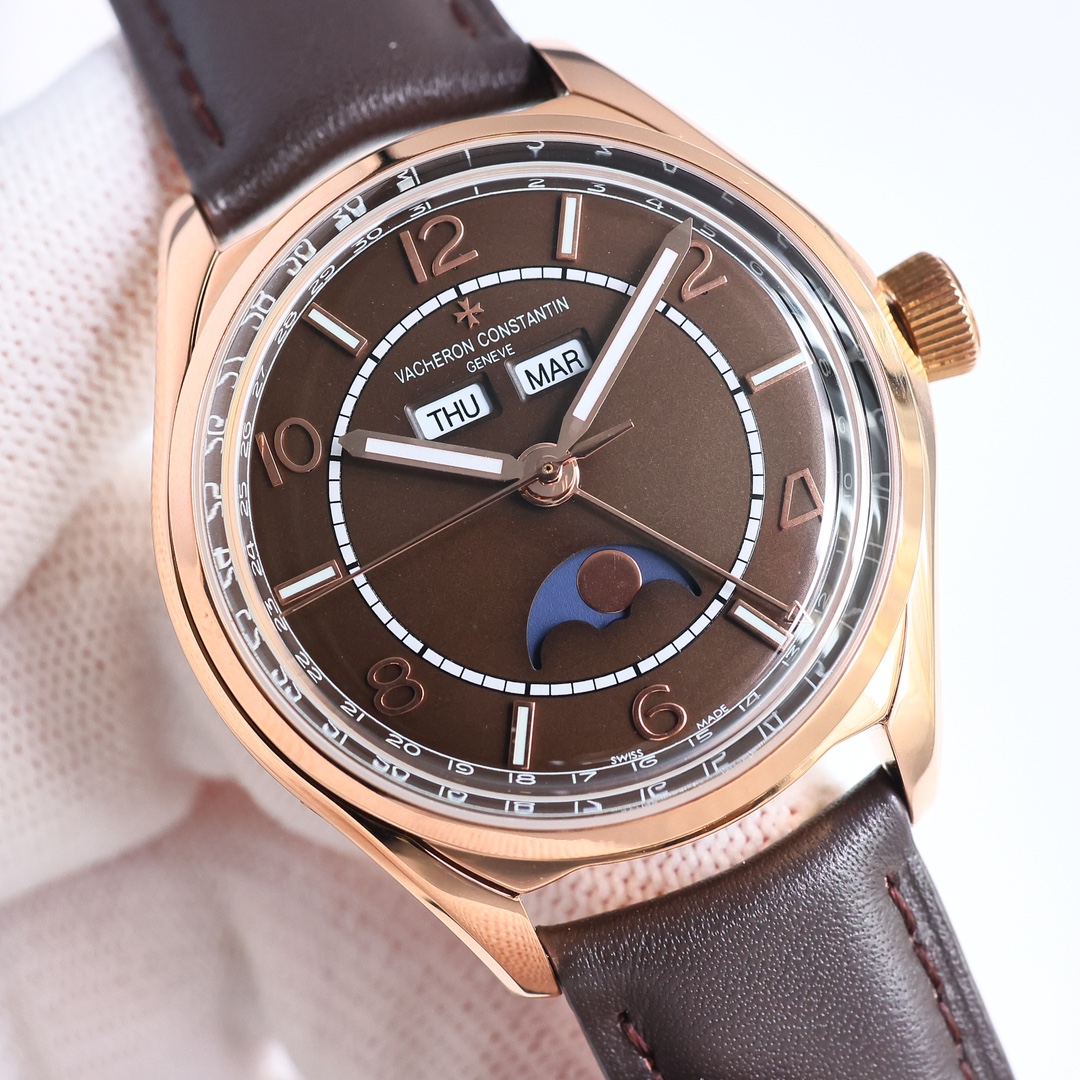 SJ white case 1400 gold case 1450
GR exclusive quality, please recognize the three-in-one code! Another "Steel king hit" Vacheron Constantin VC Fifty-six Type series three-hand watch ??VC2 [Sport and business can be replayed, style and taste are not lost!