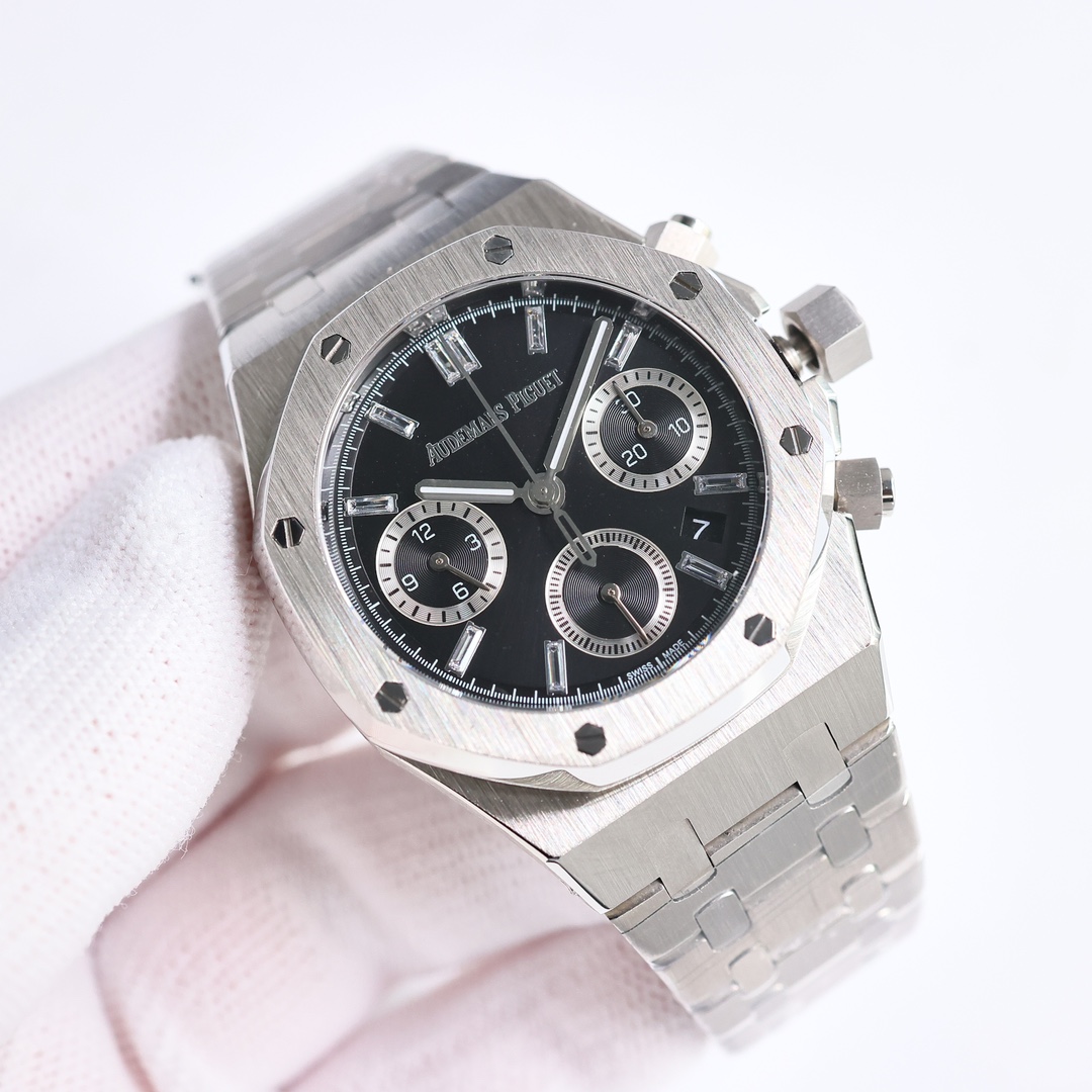 SJ produces White case 1800 and gold case 1850
Hot AP Audemars piguet ??GV1 Royal Oak Series 26715 BC.zz.1356BC.01. 38mm size 1:1
Current TOP mechanical movement version ?? GENUINE IS mechanical! Mechanical! Don't waste money on a quartz!
AP Royal Oak Chr