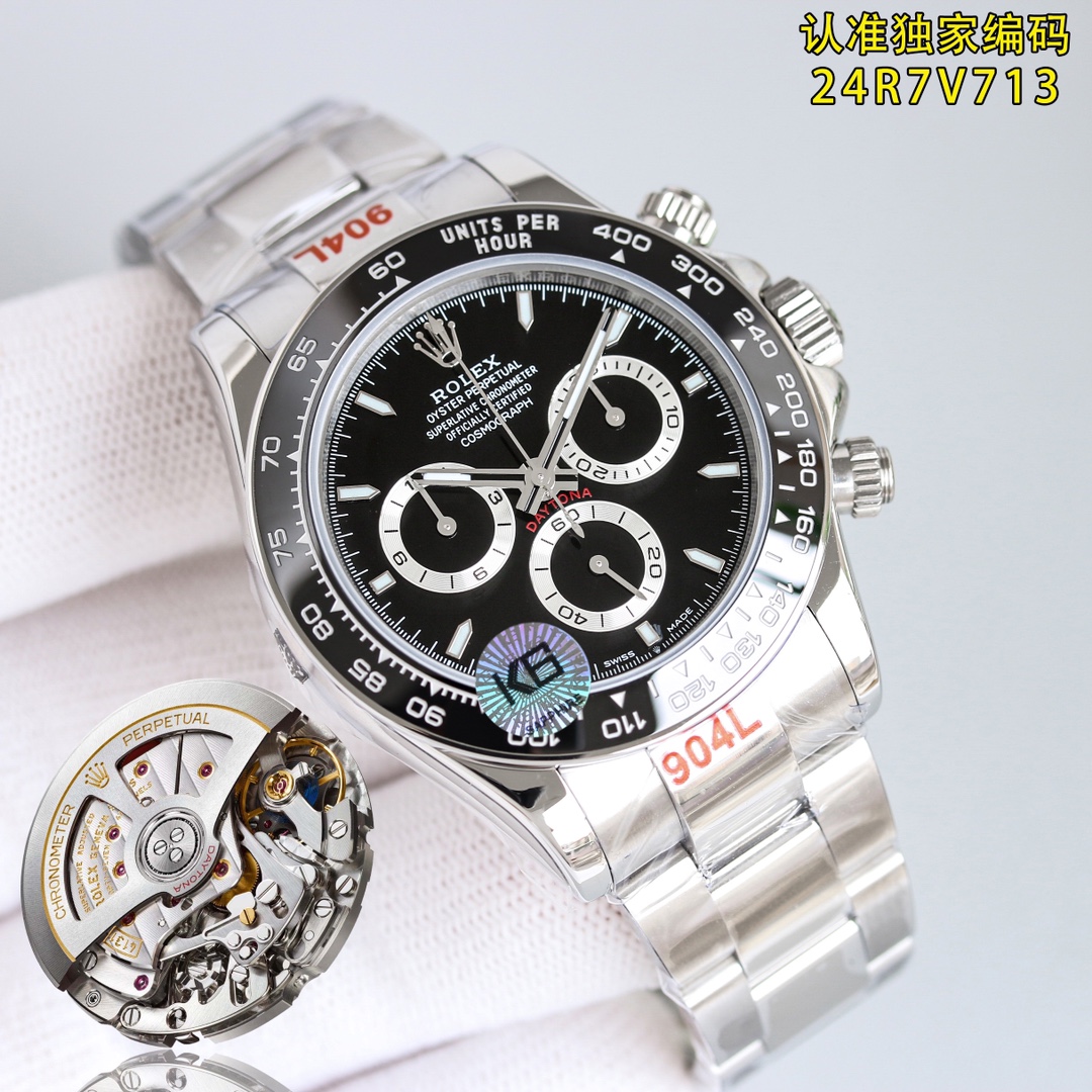 c factory new style, unique edge-wrapped ceramic bezel, custom three-in-one, six-digit crown. Look for clean factory exclusive code: 24R7V713.

By comparing the pictures with the points that everyone is more concerned about, the three small silver rings o