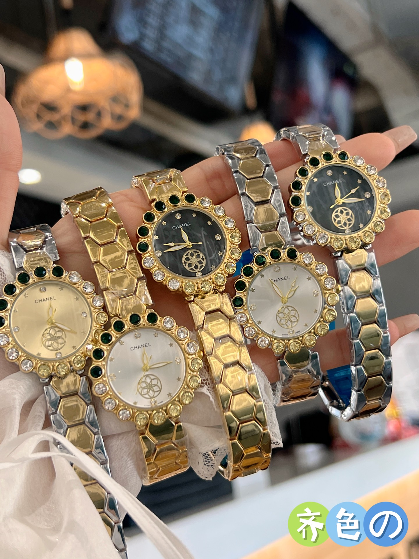 ??75 diamond ring
Chanel ?????? Diamond ring Diamond face three hands women 's new solid steel band butterfly clasp casual fashion trend quartz movement ??