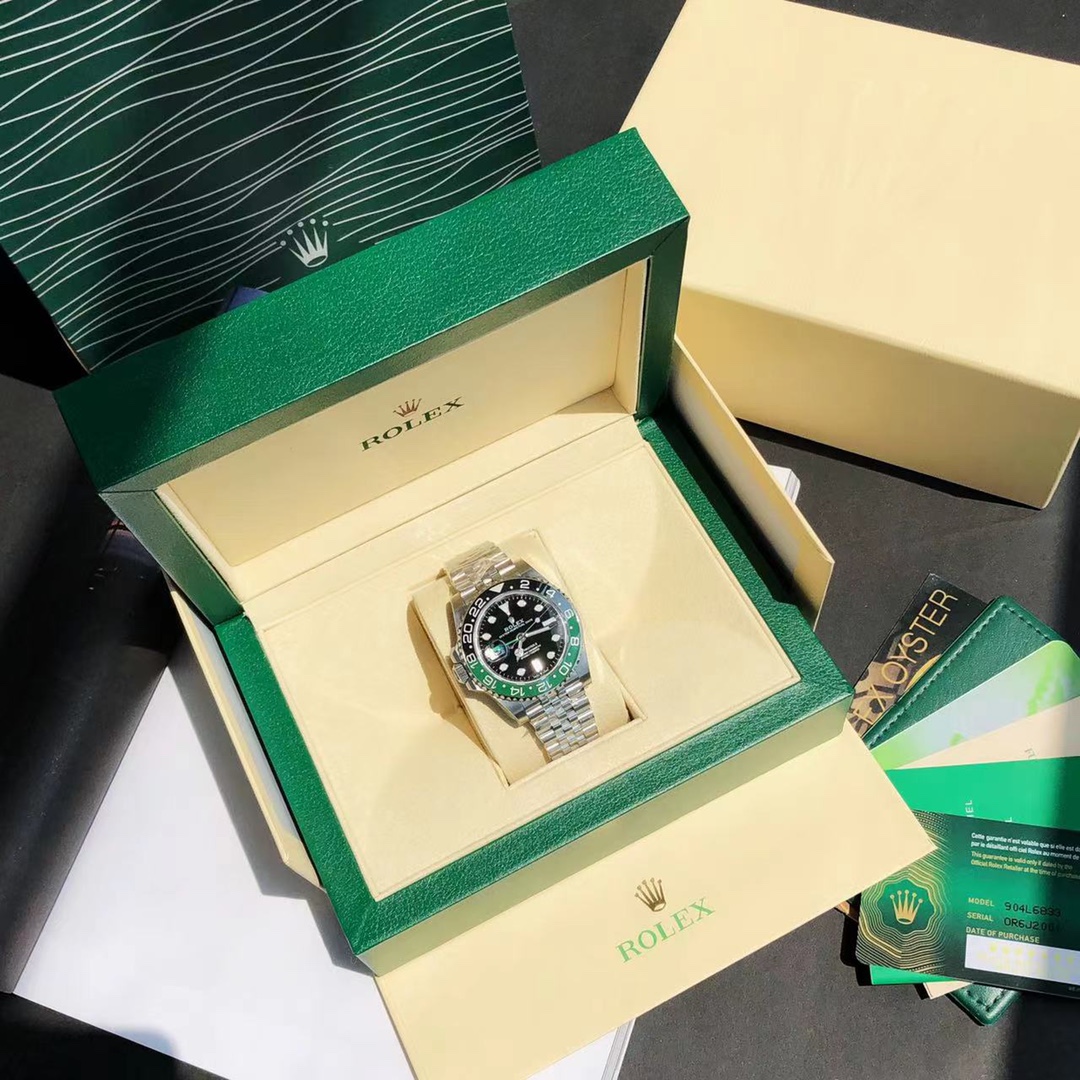 Rolex top goods latest new Sprite left-hander "New Mile" Breaking boundaries and timekeeping in 2022 GMT V4 black green ceramic bezel Shocking launch Steel made from genuine imported 904L raw materials forging and polishing processes, adhering to the comm