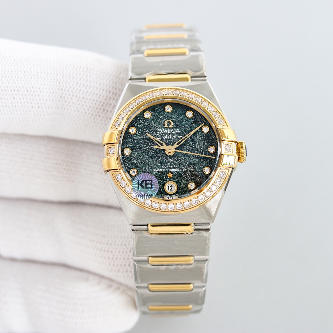 White steel 1300 Intergold 1350 Full gold 1400 (with diamonds plus 50)
New [Celebration][Celebration] Leading the perfect fifth generation Omega Constellation (29mm)! Original disassembly, all-round synchronization with official! More meticulous aesthetic