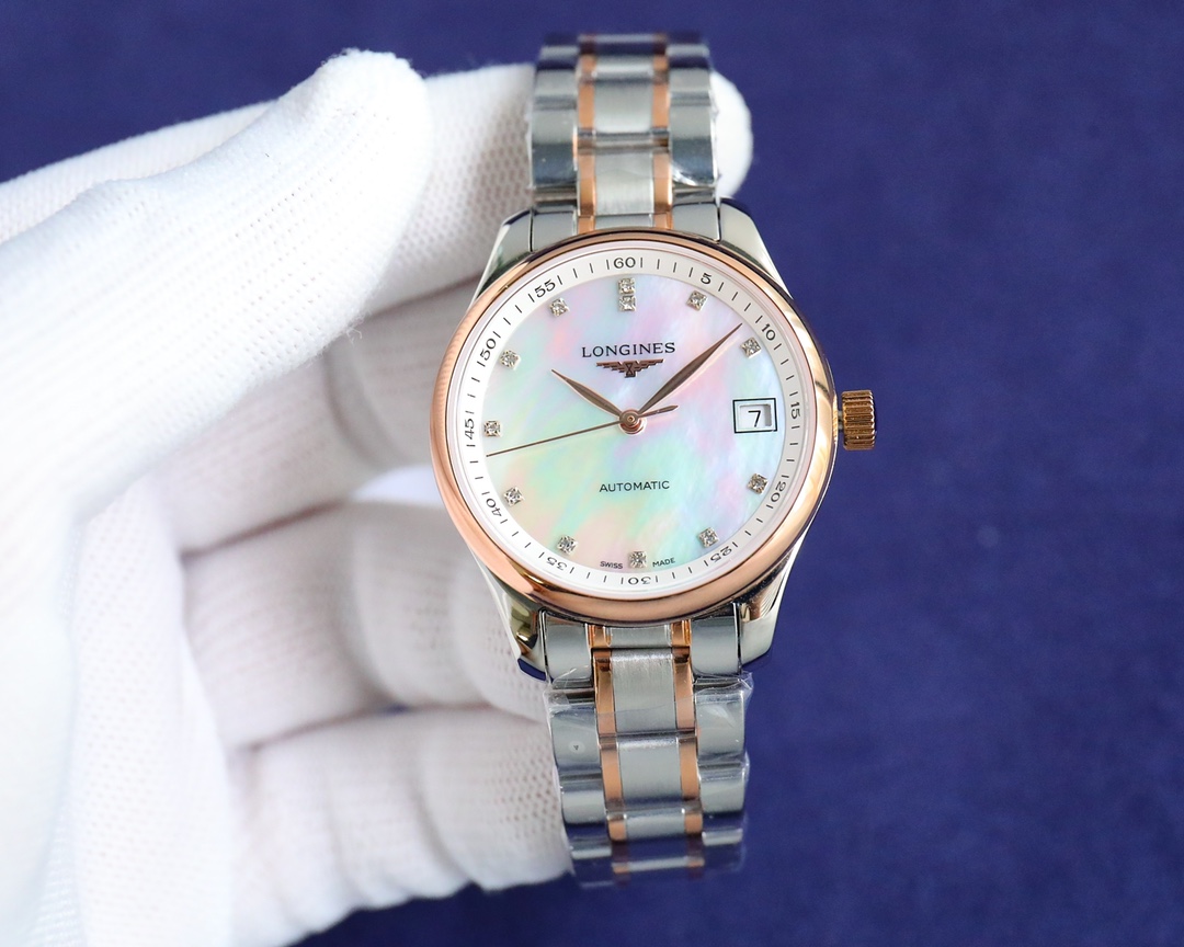 24 BELT White shell 900 steel belt 950 gold pattern ?50
92 belt white shell 1150 steel belt 1200 Gold pattern ?50
Longines Master Women collection L2.357.4.87.0 Simple elegance exudes composure! [Function in sync with the original], [case] The size of the