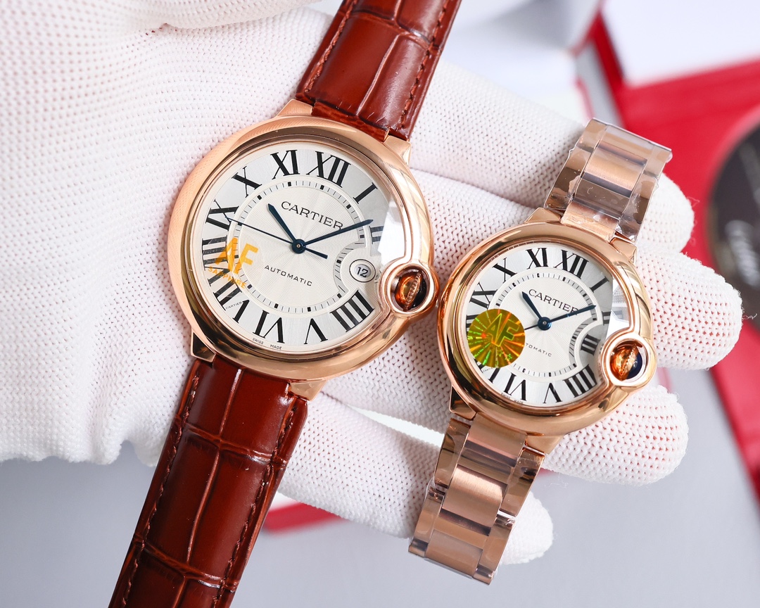 iF latest Ballon Bleu latest version 42mm with 2824 movement available 2892! 33mm/36mm with 2671 movement!

iF excels in craftsmanship, excellence in quality, beauty in form. The Cartier Ballon Bleu 42mm collection, a unique clone in the world, is crafted