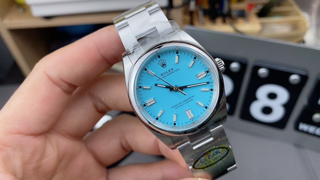 # First place on the exam
C36mm Tiffany Blue Face Constant Motion
