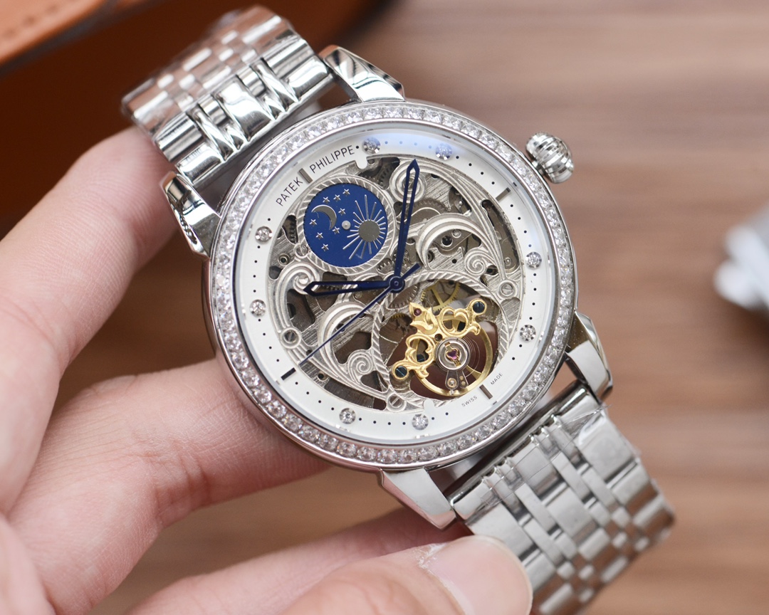 650
Exclusive Debut
[Latest] Skeletonized watch
Pictet Feli's best design
[Type] : Luxury men's watch
[Strap] : 316 steel strap, genuine cowhide strap
?? Movement ?? : High-end automatic mechanical movement
?? Mirror ?? : Mineral-reinforced glass (higher 