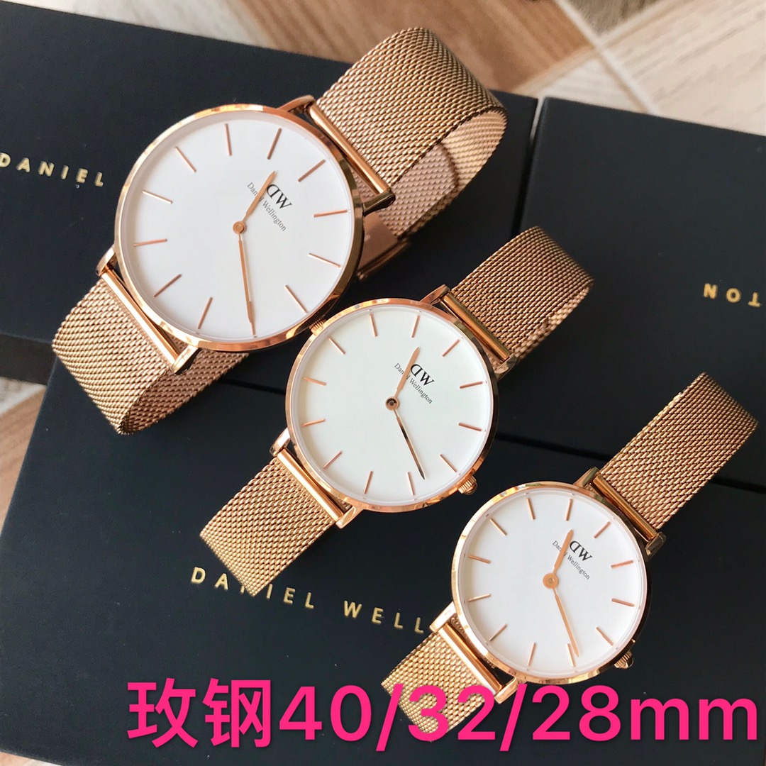 90
DW original single Daniel Wellington ultra-thin dial, available in white dial, black dial, rose case, silver case, diameter ~ 40mm for men, 32/28mm for women, 30 meters water-resistant for daily use. GL20 movement, counter inspection supported, full se