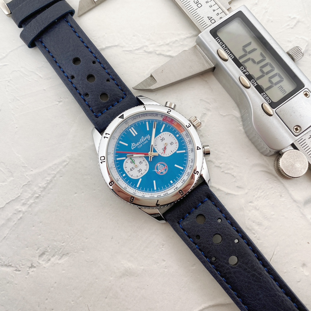 ??95 Brand: Breitling Multifunction Chronograph latest sport, sapphire glass, ?? dial bezel rotatable. 316L stainless steel, 42mm in diameter, 10mm in thickness! Sapphire crystal ?? Water-resistant to 300 meters! Business, as a gift, for personal wear ?? 