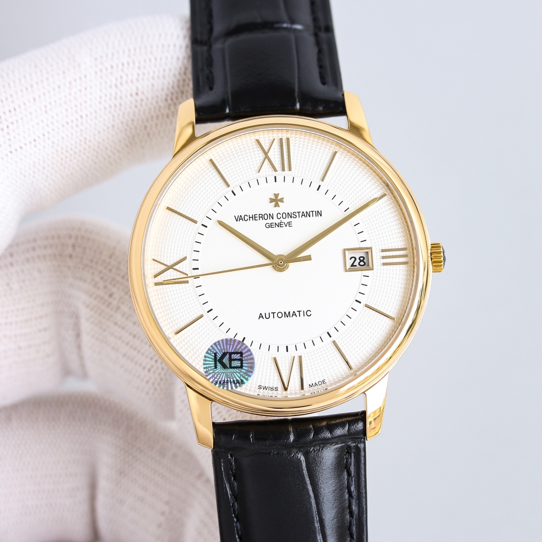 White case 1100 Gold case 1150
The latest recommendation is the Vacheron Constantin VC Heritage 85180, the market's highest replica V4 upgraded version!
1 ? [Case] 40MMX9MM, perfectly round case with slightly curved lugs for a better fit on the wearer's w