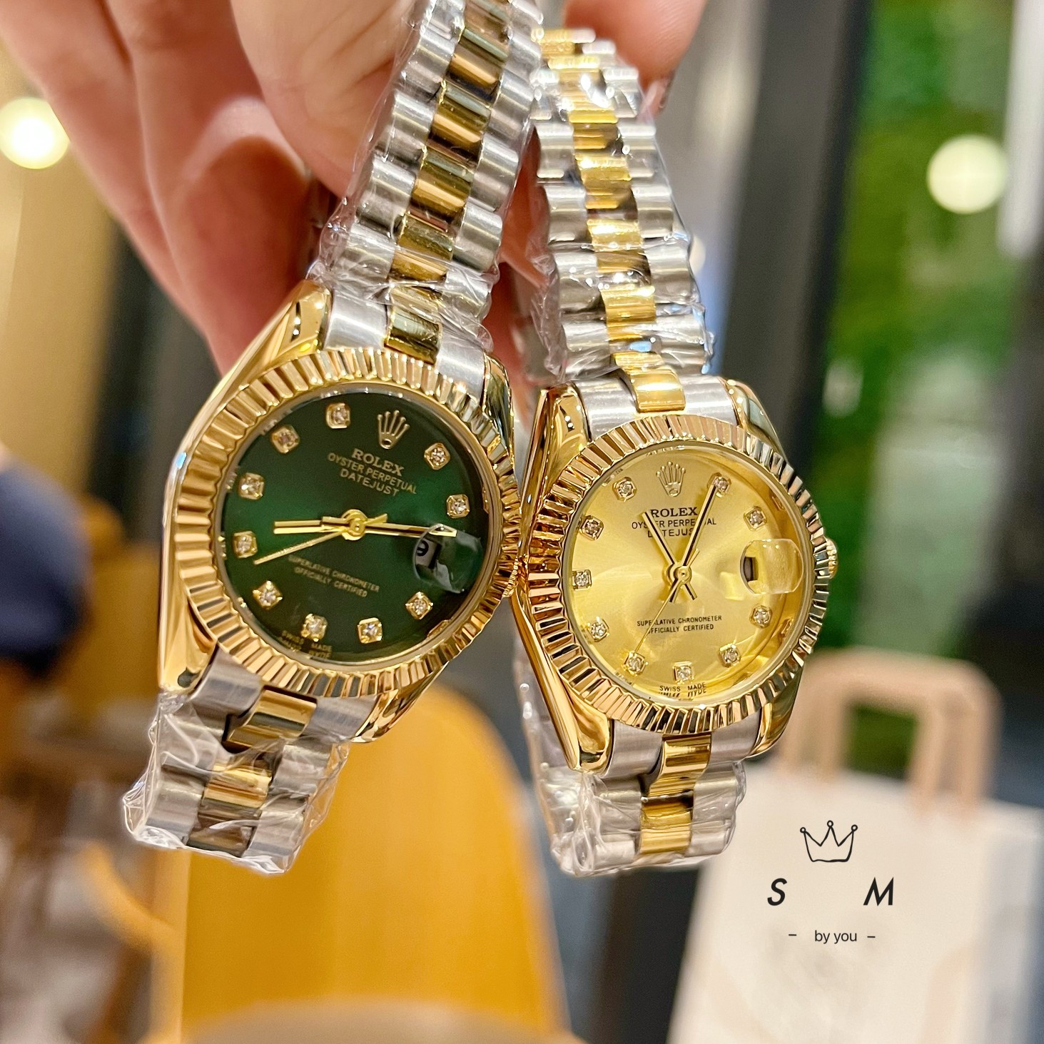 ??95 New recommendation ?? Rolex 28mm exquisite small watch spiral back cover women 's diamond face Bestseller recommendation design show unique noble elegance goddess temperament! 316 stainless steel with butterfly clasp, the style that is not ostentatio