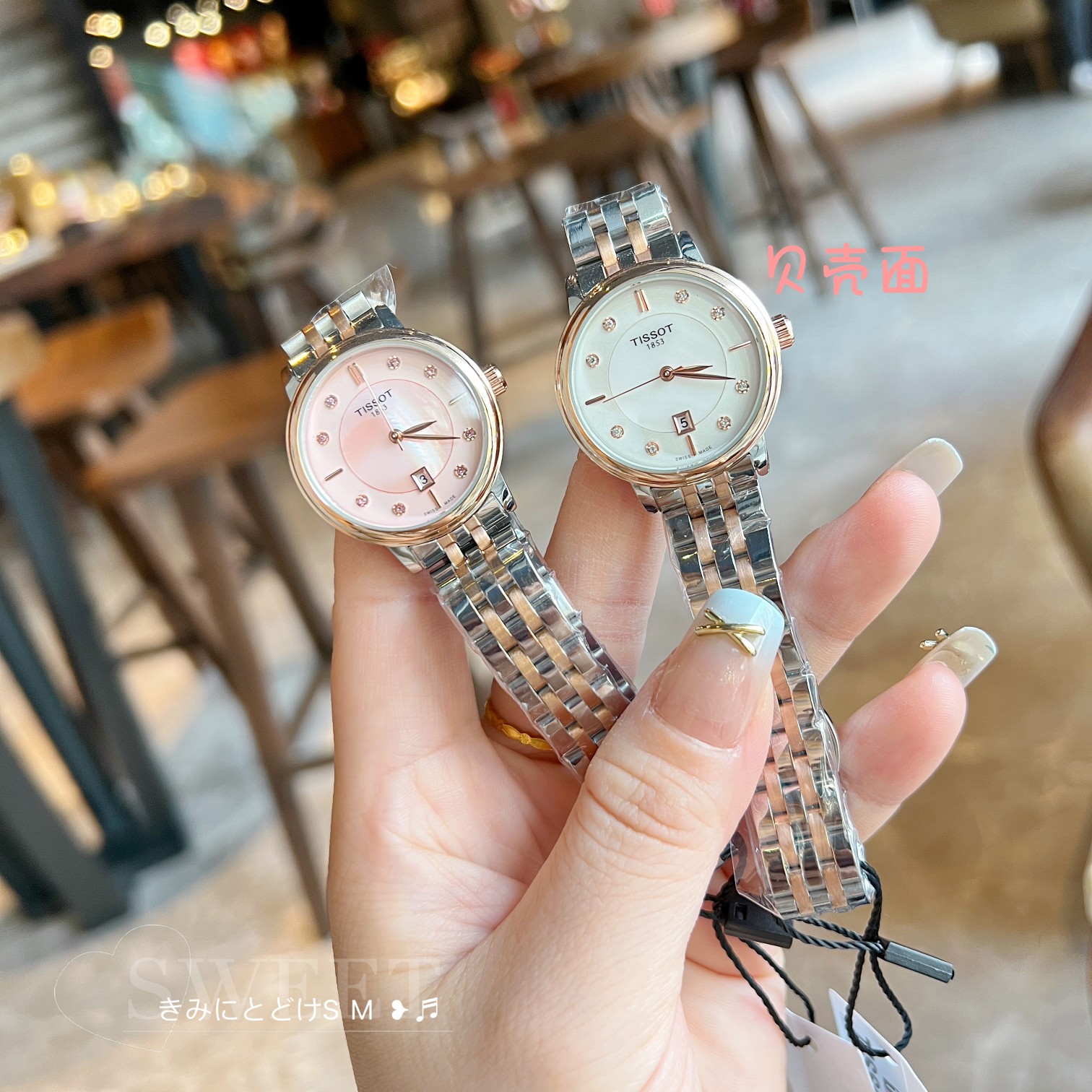 ??100 Tissot new Carson Zenme Simple Dial scale Quartz steel Band Women's watch T122 series, the current advertising model of this year, the feature of this series is very practical [Heha][Heha] is that this case adopts the arc winding design, which can m