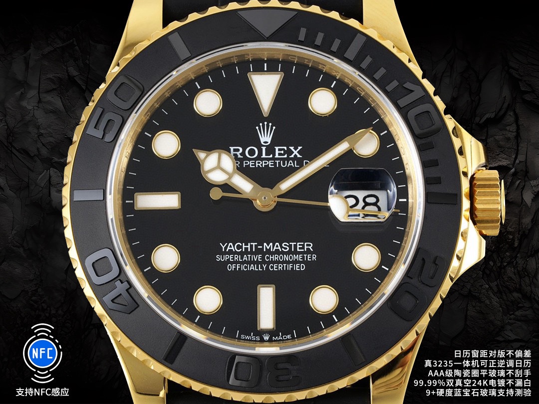 C factory clean 1400
C factory new ROLEX ???B33 Yacht Master 42mm series, calendar supports forward and reverse adjustment! Window distance matching!! ?? Exclusive custom 3235 integrated movement, power reserve up to 72 hours, quality stable and reliable;