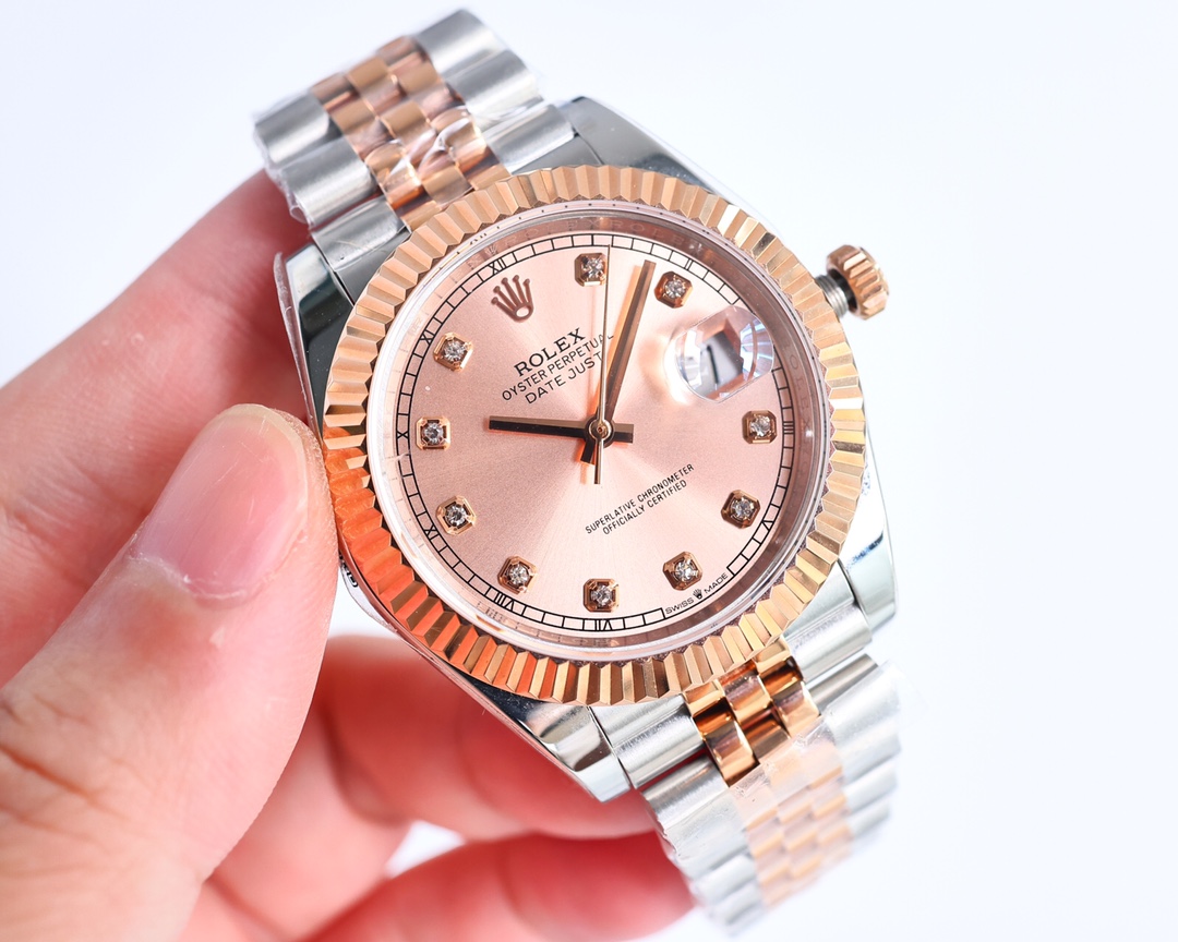 2824 machine 1650 2671 machine 1900
?? Real DIAMOND VERSION IN ?GTC CERTIFICATE ONE FORM ONE CARD ONE CODE JUST TOO GOOD ??
Rolex Datejust, the Oyster case of the Datejust is a model of solid elegance and perfect proportions, forged from 316L stainless st