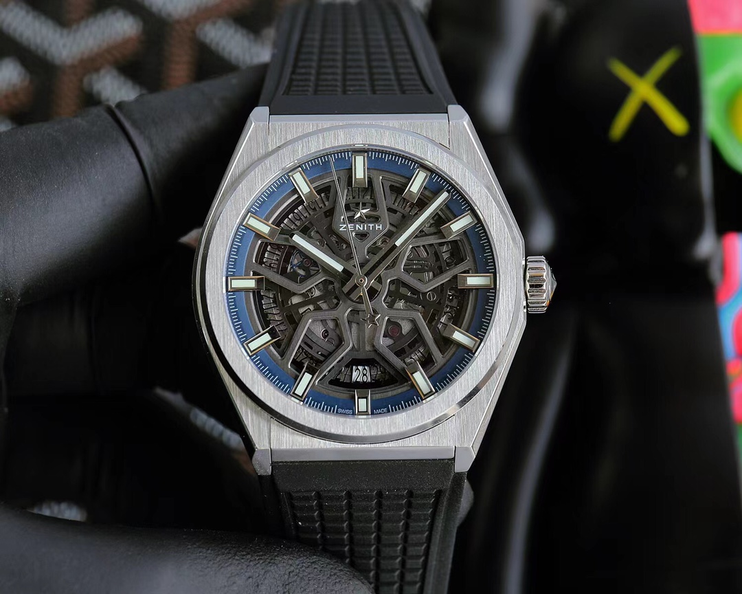 The LF Zenith DEFY series has been upgraded with the case, body, head and grain movement clasp. A high-level skeletonized watch based on the iconic Land Rover flower wheel design.

Original mold casting, with every detail of the case polished and chamfere