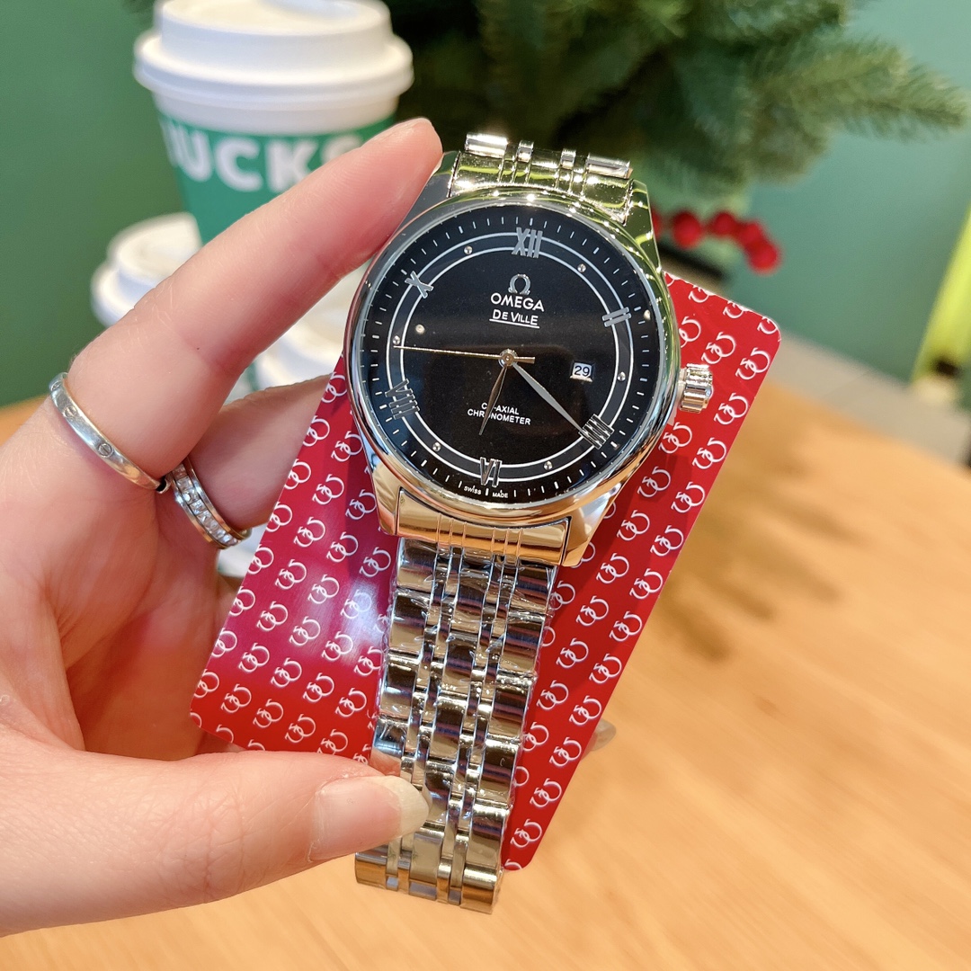 ??105 Brand: OMEGA --OMEGA, the new style is coming. Fashion avant-garde quartz watch ???? with original neckline quartz movement, simple classic design, mineral super high definition glass mirror. 316L stainless steel strap, mechanical timekeeping, 42mm 