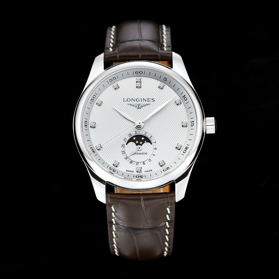 SJ produced 1300
APS NEW upgraded LONGINES ??LB1 moon phase watch, new custom all-in-one L899.5 synchronous original small bearing, super stable. Moon Phase Series

1 ? measures 40x11mm, with a case size that perfectly replicates the original craftsmanshi