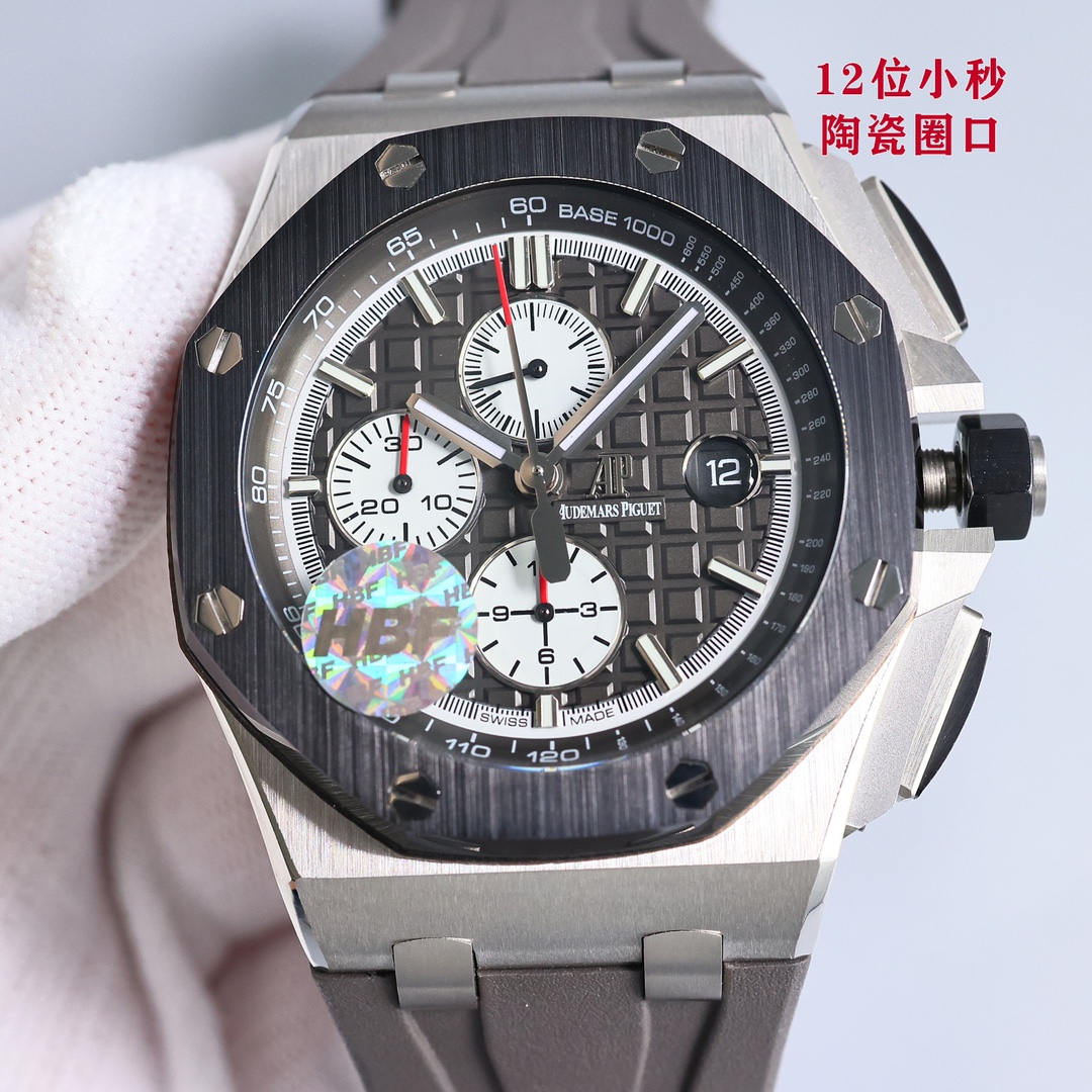 Uniform 2050
HBF FACTORY Ceramic ring ?? version ?????? Audemars Piguet Royal Oak Offshore Royal 26041, Top piece NO FAKE at first glance "JF FACTORY ORIGINAL RESEARCH and DEVELOPMENT on the basis of the ORIGINAL to break the barrier" Break the original b