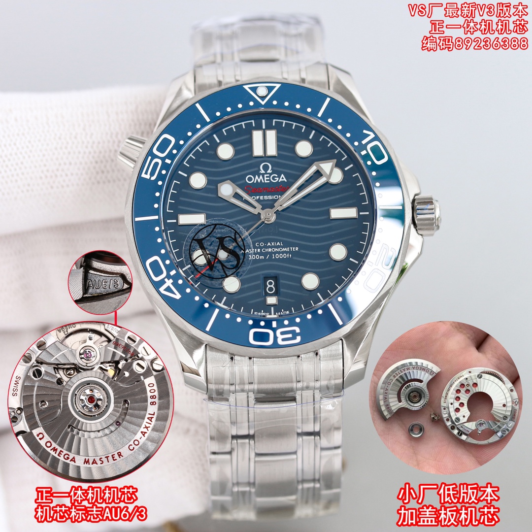 1450
Special deals are coming, special deals, best choices! High cost-performance ratio, buy Seamaster 300, choose VS factory V3 version original integrated movement latest version, Omega Seamaster 300 multi-number integrated with VS unique packaging, wat