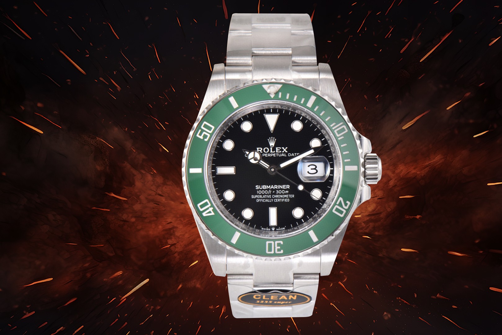 Produced by C factory clean 1300
Latest upgrade clean Factory /C factory delivery light absorbers. ROLEX ???B33 submariner Series 40mm 124060 submariner
1: Equipped with a 1:1 Super 3135 integrated movement, a no-grip movement, a decorated movement and it
