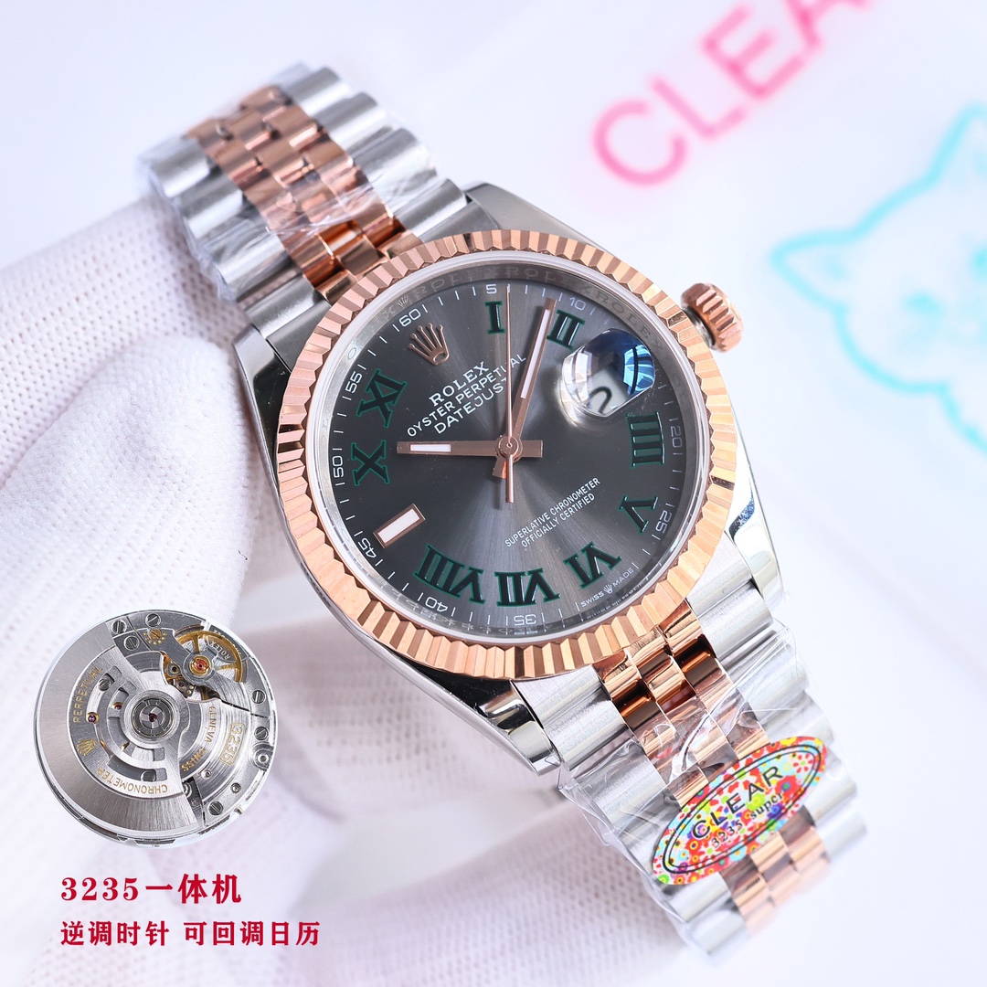 C factory clean white case 1500 Gold case 1550 diamonds ?50
C factory clean 36mm DatE3235 calendar can be adjusted back one watch one code CLEAN factory ROLEX Dateseries ???EA1 latest release, custom version one watch one code, popular style 36mm diameter