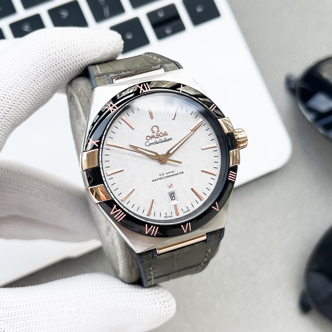 - White Shell 570/ Gold shell 590(
Starlight Eternity Constellation Fifth Generation Constellation collection! Brand new 41MM original size watches! Automatic imported Citizen mechanical movement, 2023 bestseller item ? ? Omega Constellation men's mechani