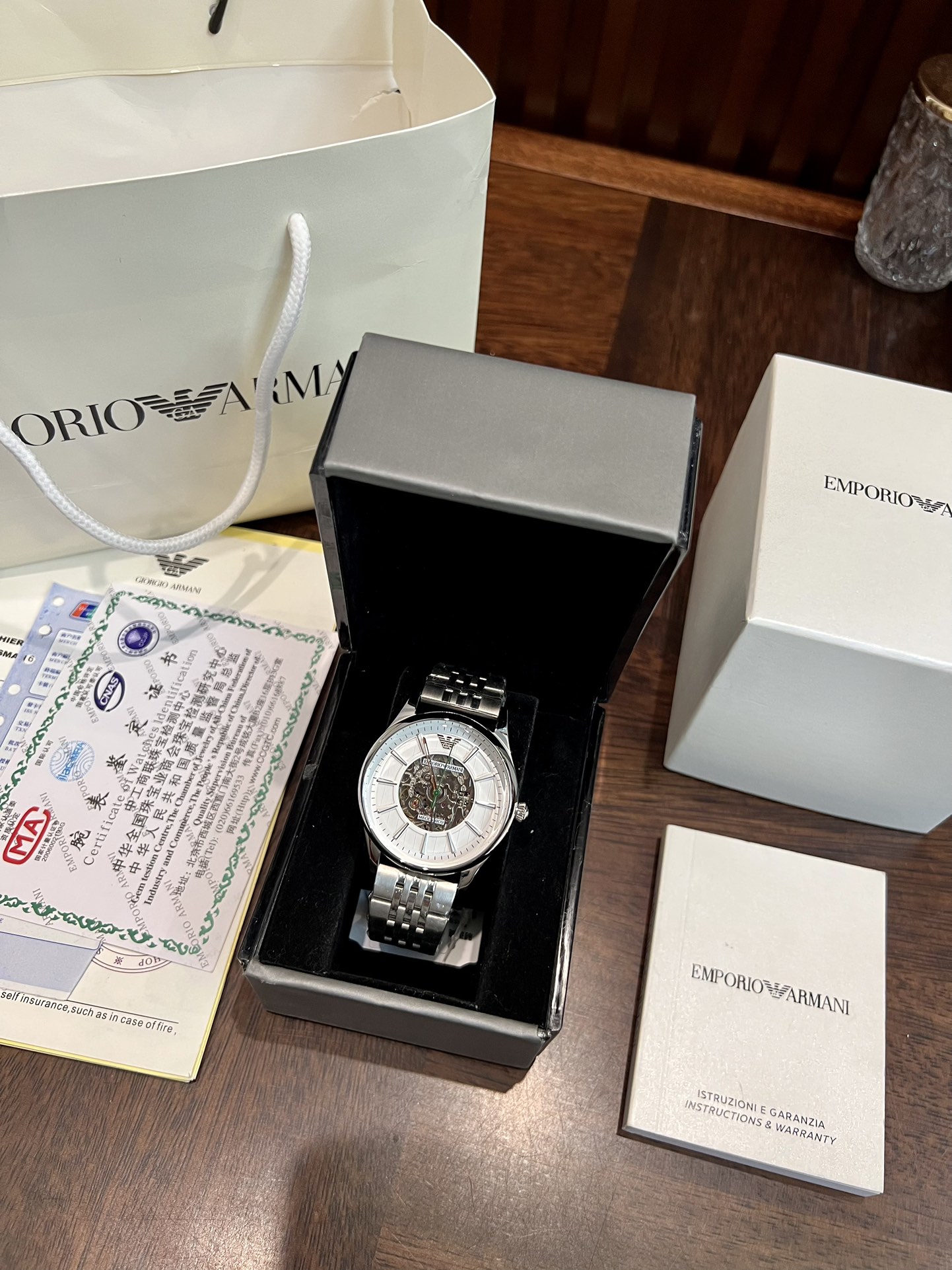 [??SNWQ??] P??280 (picture same packaging ?25) ?? Original single version, original movement ? button, what you've always wanted, finally in stock, super recommended ????????????, ARMANi mechanical men 's watch in stock [Rose][Rose][Rose]Armani?? Case: ??