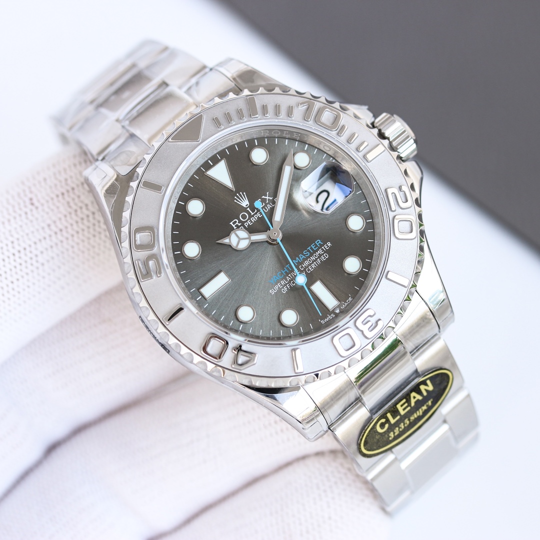 Unified: 1850
Yacht 40mm Series 126622.ps /126655 Rose Gold version Recently launched 1. Left/right GEN= genuine clean=clean factory product, with 3235 all-in-one machine, counterclockwise, three codes in one with NFC induction card, watch ?? code 031E387