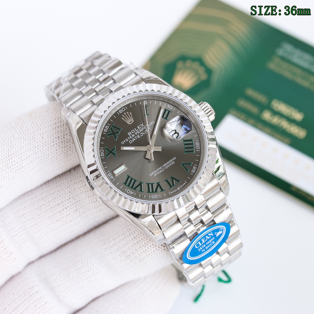 Factory C produces white case 1150 Gold case 1200
Latest style 36MM log Popular style clean factory /c factory ROLEX 126234 type 36MM ???MK1 LOG CUSTOM high quality configuration, three codes in one, with NFC induction card, one watch three codes in ONE C