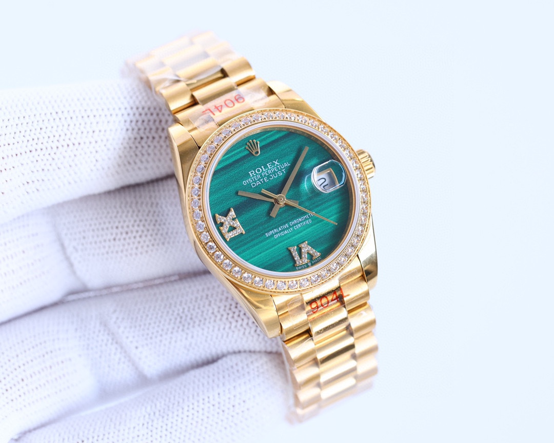 TW produced white 900 gold 1000 Diamond ring ?50
TW Taiwan factory Malachite dial ?? All gold green dial women 31mm Datejust ultimate version Start of the year masterpiece Original mold market top version Xiaohongshu same Rolex Datejust series ???EA1 (con