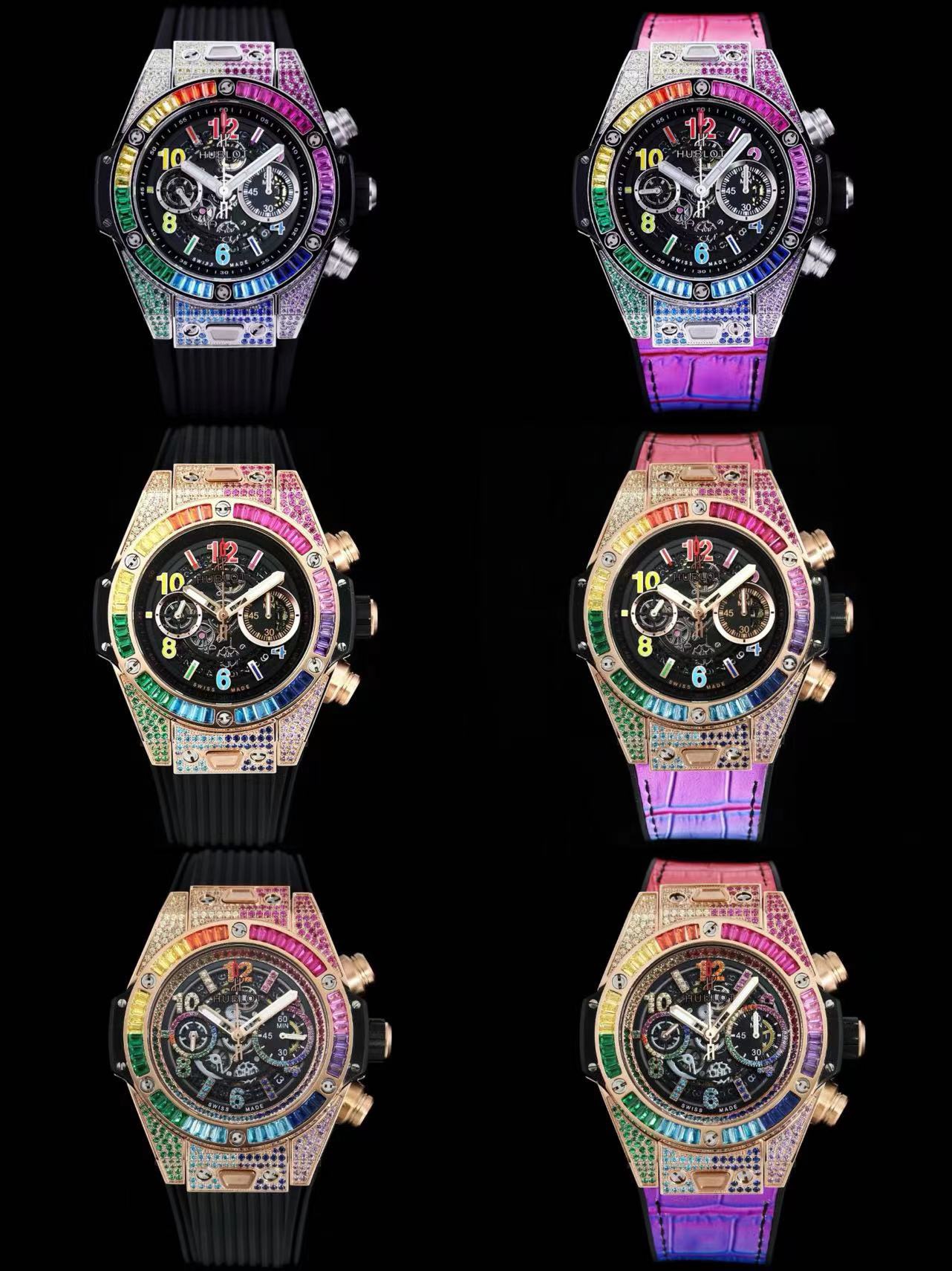 Produced by HB
HB HUBLOT -- ???A42 Brave and fearless, PUNCH PUNCH, abbreviated as "HUB" "Hublot" BigBang Element Material Chronograph v2 version ? Case made of imported 316 stainless steel material design explosive ? Equipped with 7750 modified "HUB1242"