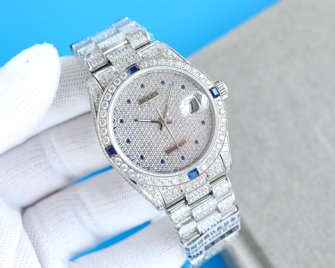 White case 1400, gold ?100 [Official website synchronized premium replica V6 Ultimate Edition 1:1] ? launch the latest version Rolex Datejust Day-DATE ??? Star Classic series, diameter 36mm, all parts interconnect with the official version! The size and w